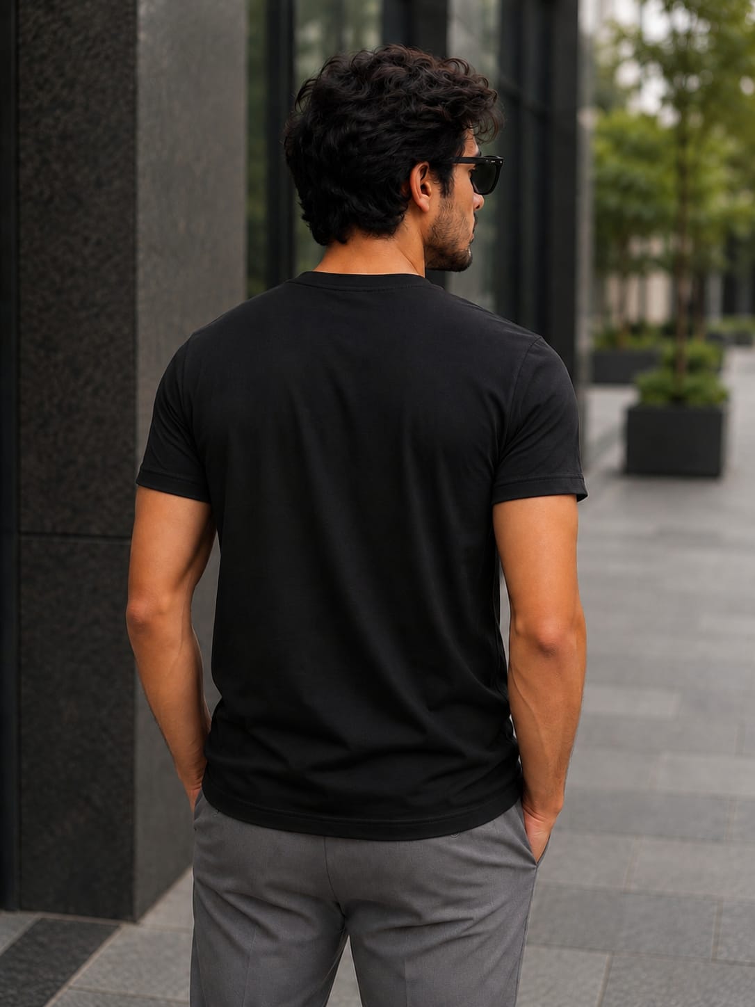 Men's Black GAP Graphic Premium T-Shirt