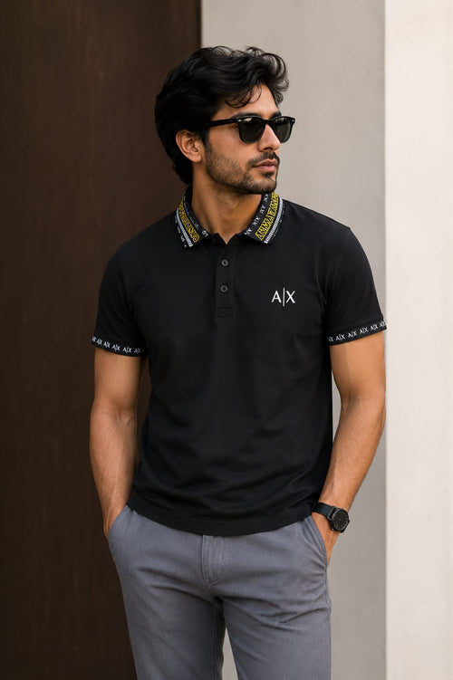 Men's Black Premium Polo T-Shirt